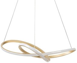 Lampa nowoczesna LED wisząca sufitowa pierścienie AT74-ESL-Gold