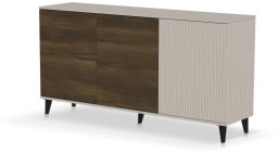 Komoda RANDOM 2 KM-1 160cm orzech/kaszmirowa HALMAR