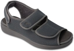 Dr Orto - Obuwie buty sandału profilaktyczno zdrowotne męskie popiel 44