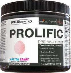 PEScience - Przedtreningówka Prolific, Lemoniada Malinowa, Proszek, 280g