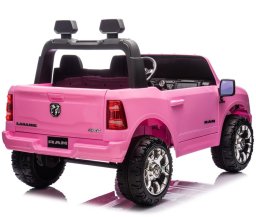 [JJ2599] Auto Ram 3500 na akumulator 2x200W 24V/7Ah ekosóra EVA LED bluetooth - różowy EDUKAMP