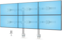 StarTech 6-MONITOR-ARM-A uchwyt / stojak do monitorów 81,3 cm (32") Biurko Biały