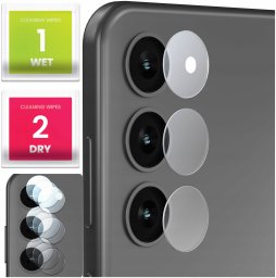 etumi 3-PAK Szkło Na Aparat Do Samsung Galaxy S23 (Hartowane, Na Obiektyw, 9H)