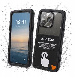 Etui Wodoodporne Do 6.9 Cali Uniwersalne (Obudowa, 360, Pancerne, Czarne)