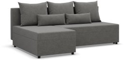 Narożnik z luźnymi poduszkami, Vista, 201x137x92 cm, ciemny szary | TYLETEGOTU