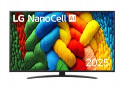 LG 50NANO81A3A | 50 | Smart TV | webOS 25 | UHD | Juodas