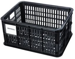 Basil Kosz na kierownicę/bagażnik BASIL BICYCLE CRATE S, 17.5L, recycled synthetic, black (NEW)
