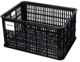 Basil Kosz na kierownicę/bagażnik BASIL BICYCLE CRATE L, 40L, recycled synthetic, black (NEW)