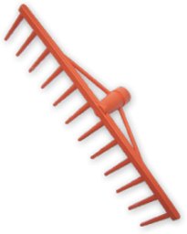 Bradas Grabie plastikowe do siana, tradycyjne 49cm, bez trzonka (KTG112)