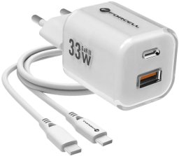 Ładowarka ForCell F-Energy GaN III VT-41 sieciowa 1x USB-A 1x USB-C 33 W