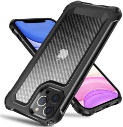 Etui pancerne SUPERO Carbon Armor do Apple iPhone 14 Pro, czarne