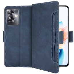 Etui z klapką Wallet z ekoskóry do Oppo A79 5G, niebieskie
