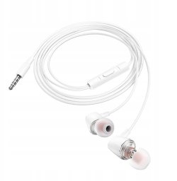 Słuchawki przewodowe douszne Jack 3,5 mm Hoco M107 białe