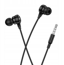 Słuchawki Hoco Słuchawki przewodowe douszne Jack 3,5 mm M116 czarne