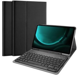 Etui z klawiaturą Bluetooth do Samsung Galaxy Tab S9 FE+ Plus, czarne