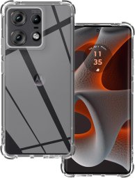 Etui pancerne Supero FlexAir Pro do Motorola Edge 50 Pro, przezroczyste