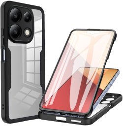 Etui pancerne Supero 360 Magsafe do Xiaomi Redmi Note 13 Pro 4G, czarne