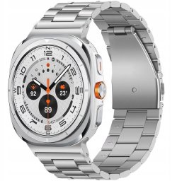 Pasek metalowy TripleLink do Galaxy Watch Ultra 47mm, srebrny