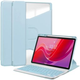 Etui z klawiaturą Supero Bluetooth do Lenovo Tab M11 / K11E TB-330FU/TB-330XU/TB-331FC, niebieskie