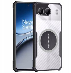 Etui pancerne Supero Corner-X Magsafe do OnePlus Nord 4, przezroczysto-czarne