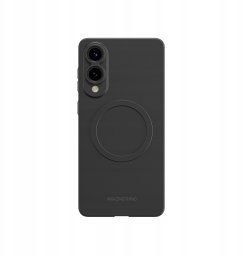 Etui silikonowe AMAZINGTHING Minimal Air Case z pierścieniem magnetycznym do Samsung Galaxy S25 Edge - czarne