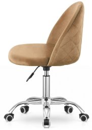 Krzesło obrotowe GLORIA OFFICE CREAM VELVET