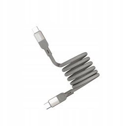 Kabel USB Momax USB-C - USB-C 2 m Beżowy (4894222074989)