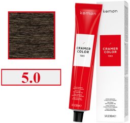 Kemon Cramer Color Kremowa farba do włosów z olejem kokosowym 100ml Light Mediterranean Nat. Brown (5.0)
