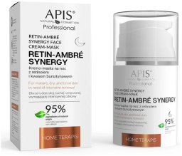 Apis Apis Retin - Ambre Synergy Kremo-Maska Na Noc Z Retinolem I Kwasem Bursztynowym 50ml
