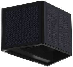 EKO-LIGHT KINKIET SOLARNY 50LM 6000K IP54 CZARNY PREMIUM WYSOKA JAKOŚĆ