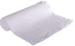 UVIE Kocyk dziecięcy bawełniany Muślinowy 4-warstwowy 105x125cm biały