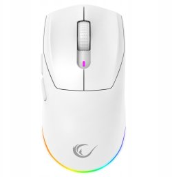Rampage Prote M5 mysz bezprzewodowa 24000 DPI RGB LED 1K Hz biała