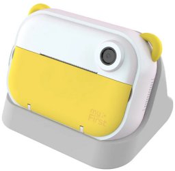 myFirst Camera Insta Wi - aparat natychmiastowy dla dzieci z drukarką i możliwością drukowania etykiet, ekranem 2.4" IPS, z podwójnym obiektywem 12 MP (yellow)