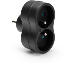 Rozgałęźnik podwójny R-270P Montis czarny MT026-BK