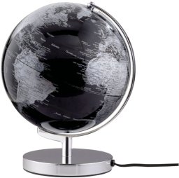 TROIKA Globus TERRA LIGHT schwarz, silberfarben