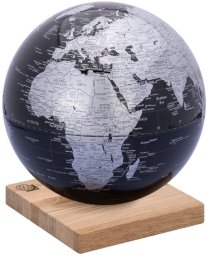 TROIKA Globus EXPLORER 360 schwarz, silberfarben, glänzend