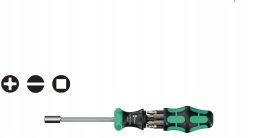 Wera Kraftform Kompakt 27 RA 2, Ratsche m Bits, 6-teilig