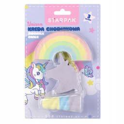 Starpak KREDA CHODNIKOWA 3SZT UNICORN MIX STK B/C 12/144