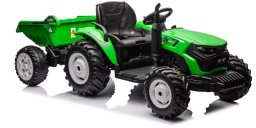 Lean Cars Traktor Na Akumulator HC-306 Z Przyczepą Jasno Zielony 24V