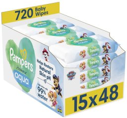 Pampers Chusteczki nawilżane Harmonie Aqua Paw Patrol 15x48 szt.