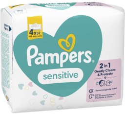 Pampers Chusteczki nawilżane Sensitive 4x52szt.