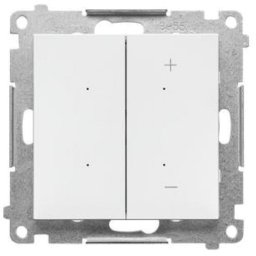 Kontakt-Simon Ściemniacz Kontakt Simon do LED ściemnialnych klawiszowy moduł 230V Dimmer Simon 55 biały mat TESL1W.01/111