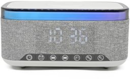 Radiobudzik Denver CRQ-225 radio zegarowe m. BT/Wireless Charger 15W
