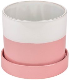 Osłonka ceramiczna INGER z podstawką różowa S