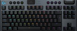 Logitech G 920-010588 klawiatura Gaming RF Wireless + Bluetooth Belgijski Carbon