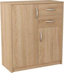 Komoda z szufladami do pokoju, Classic, 74x35x85 cm, dąb sonoma, mat | TYLETEGOTU