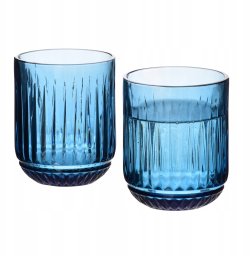 ELISE BLUE Komplet 4 szklanek 260ml7,5x9,4cm