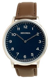 Sekonda, Sekonda, Quartz Leather Strap Watch, 1347.84, For Men For Men