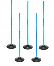  YakimaSport Tor przeszkód slalomowy 160cm laski + podstawa 1,5kg Niebieski
