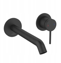 Invena bateria umywalkowa podtynkowa Kalitea, czarny BP-72-U04-V